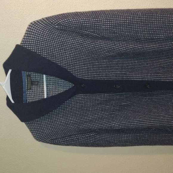 Banana Republic Merino Wool Blend Men's Tall Cardigan Sweater LT - Picture 2 of 7